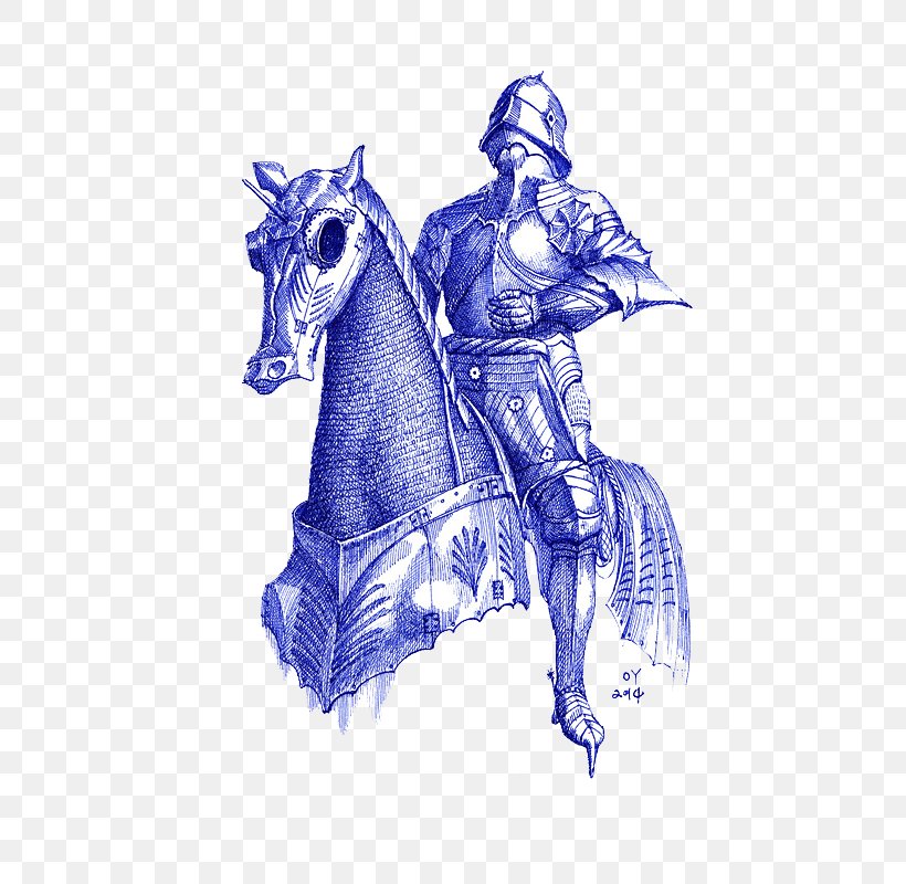 Horse Drawing Condottiere Mammal Illustration, PNG, 572x800px, Horse, Art, Blue, Condottiere, Costume Design Download Free