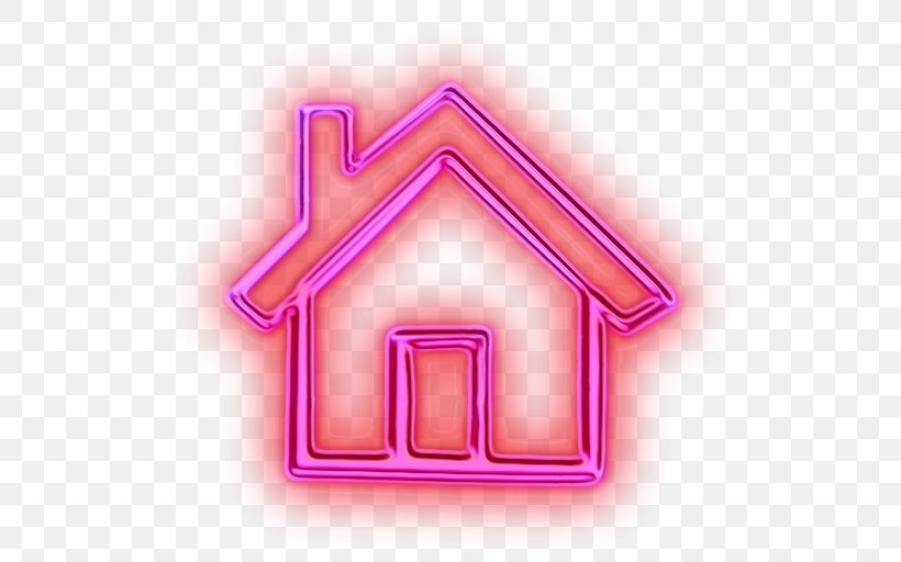 Pink Line Font Logo Symbol, PNG, 512x512px, Watercolor, House, Logo, Paint, Pink Download Free