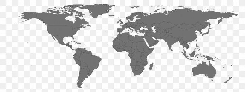 World Map Globe Stock Photography, PNG, 950x360px, 3d Computer Graphics, World, Black, Black And White, Bull Download Free