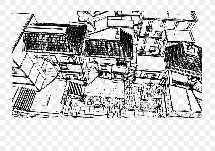 Architecture Facade Production Designer Sketch, PNG, 2400x1697px, Architecture, Artwork, Black And White, Building, Cartoon Download Free