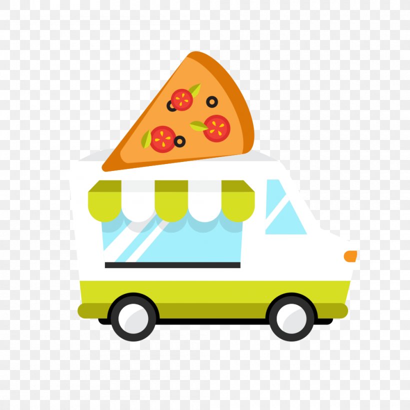 Pizza Car Take-out Clip Art, PNG, 1000x1000px, Pizza, Animation, Area, Car, Cartoon Download Free