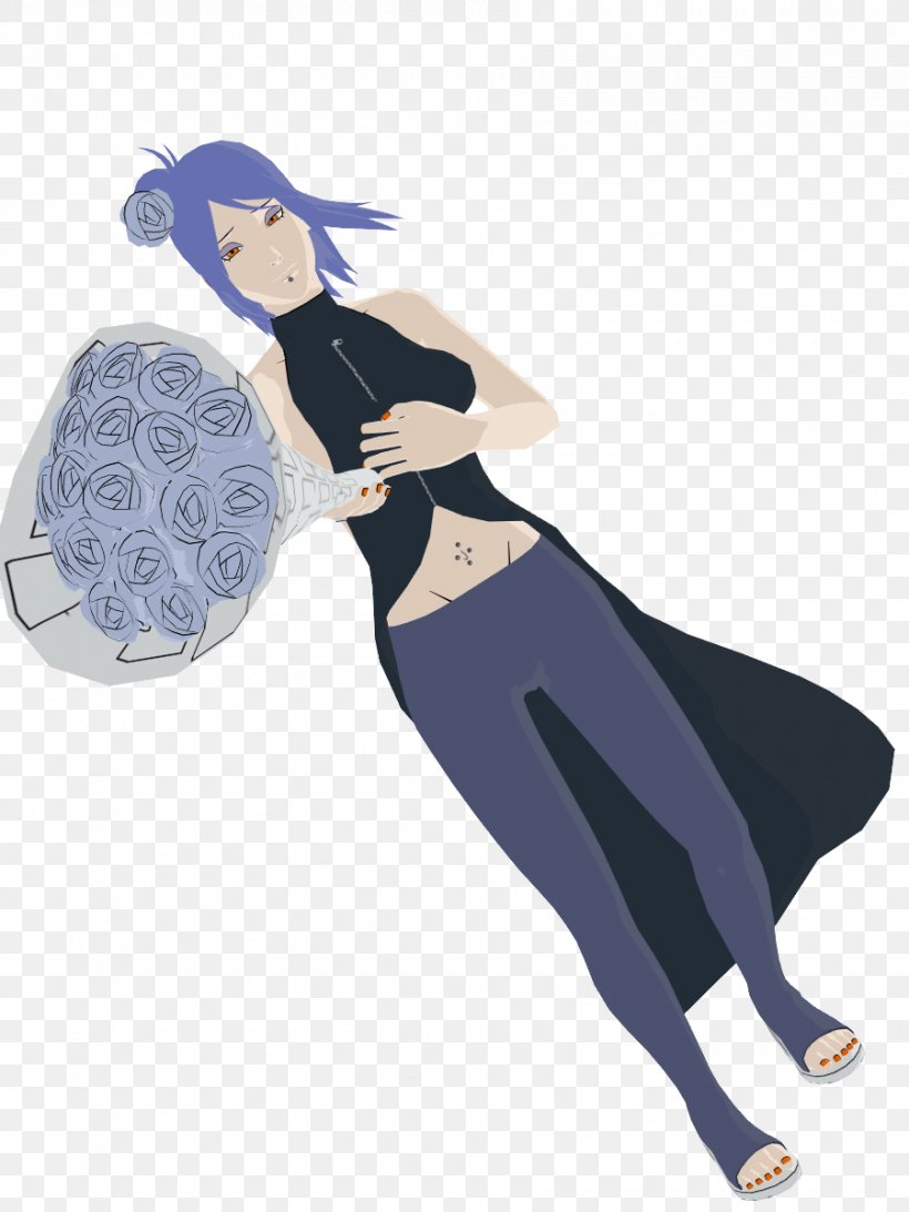 Konan Paper Naruto Character Flower, PNG, 900x1200px, Watercolor, Cartoon, Flower, Frame, Heart Download Free