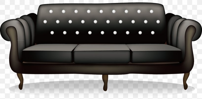 Couch Furniture, PNG, 1610x792px, Couch, Armrest, Black, Bookcase, Comfort Download Free