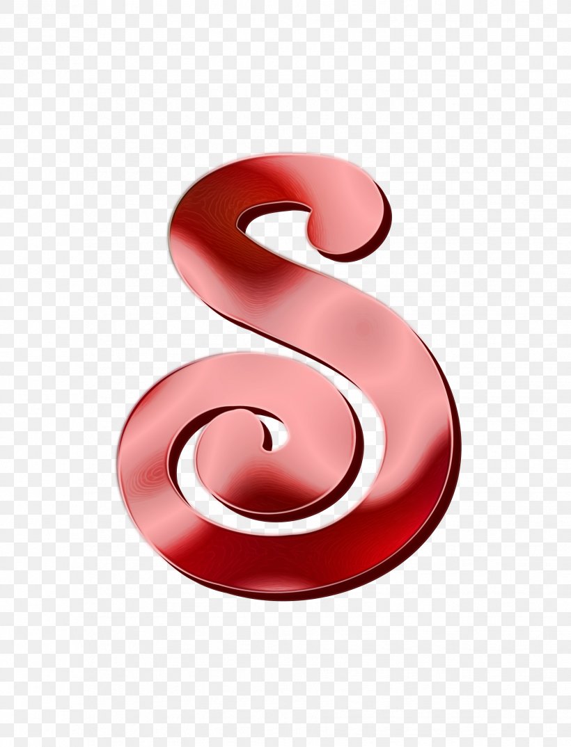 Pink Material Property Font Symbol Spiral, PNG, 1831x2400px, Watercolor, Material Property, Number, Paint, Pink Download Free