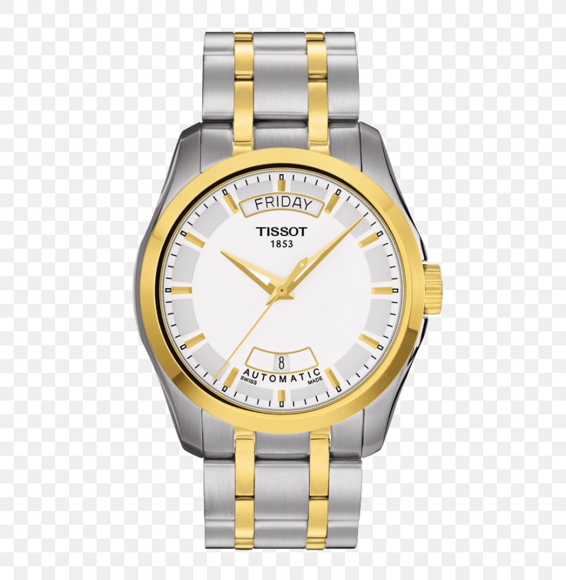 Tissot Watch Swiss Made Retail Strap, PNG, 528x840px, Tissot, Brand, Chronograph, Clock, Gold Download Free