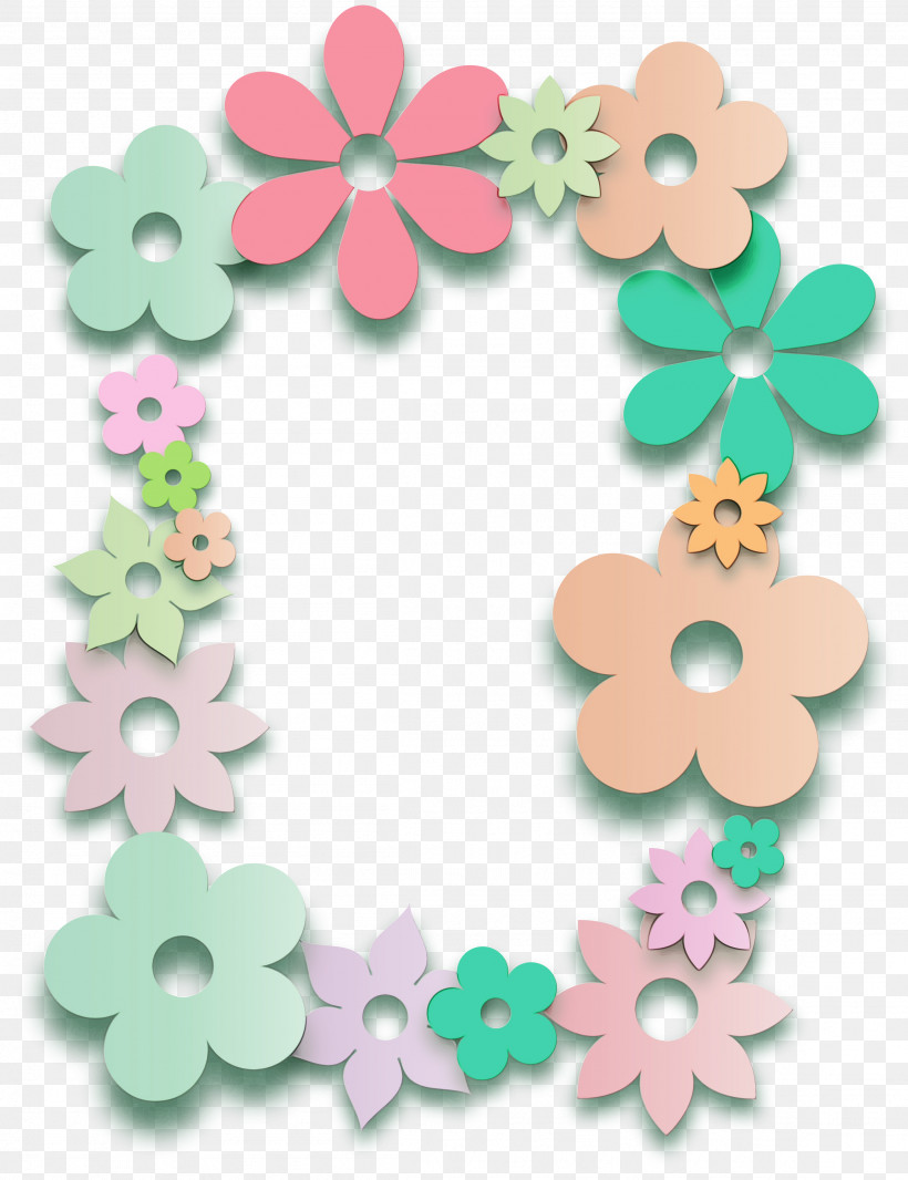 Floral Design, PNG, 2307x3000px, 2021 Spring Frame, Happy Spring, Floral Design, Green, Paint Download Free