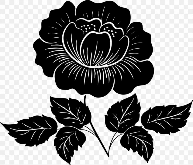 Floral Design Clip Art Flower Rose, PNG, 876x750px, Floral Design, Art, Blackandwhite, Botany, Flower Download Free