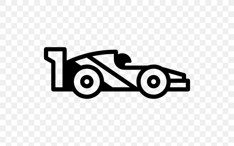 Formula One Car Formula One Car Auto Racing, PNG, 512x512px, Formula One, Area, Auto Racing, Automotive Design, Black And White Download Free