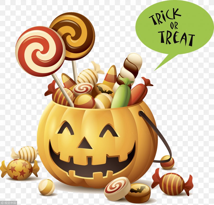 Halloween Trick-or-treating Vector Graphics Illustration, PNG, 2048x1962px, Halloween, Candy, Cartoon, Drawing, Food Download Free