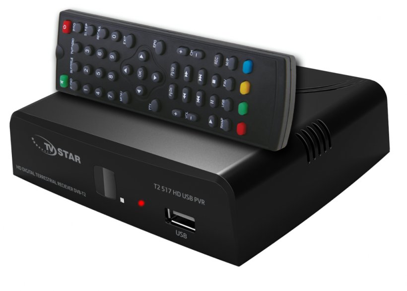 Set-top Box DVB-T2 High-definition Television Digital Television, PNG, 1024x734px, Settop Box, Audio Receiver, Cable, Cable Television, Digital Cable Download Free