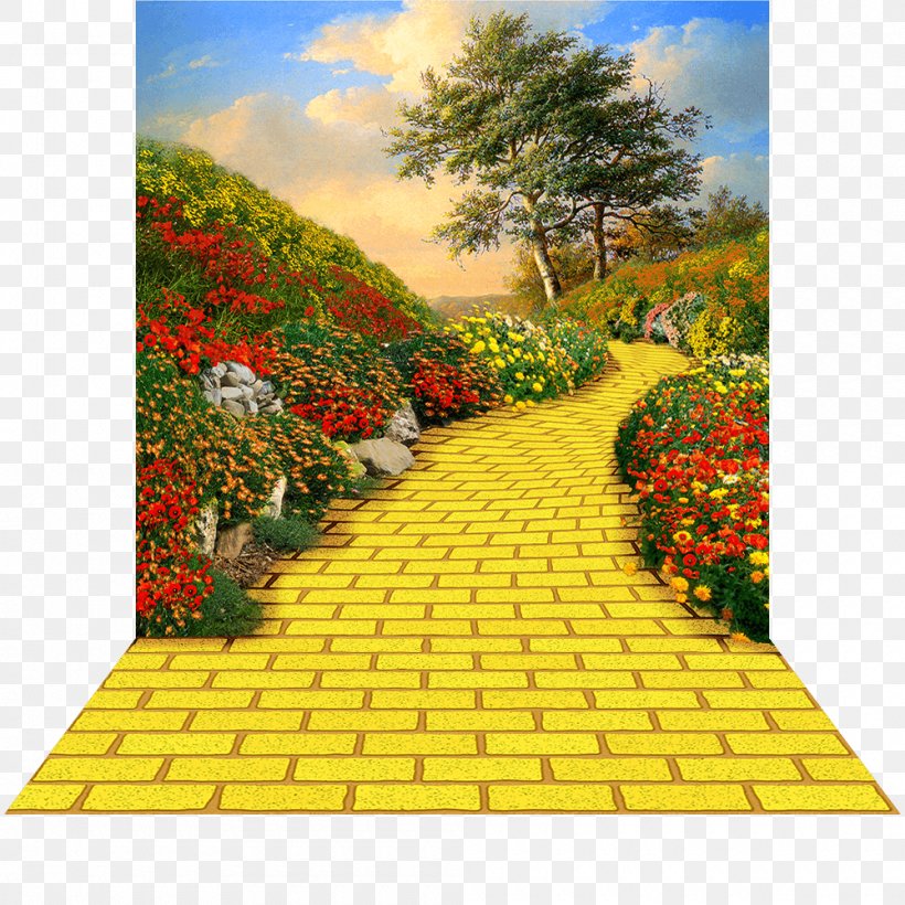 Follow The Yellow Brick Road Paper Clip Art, PNG, 1000x1000px, Yellow Brick Road, Business, Field, Flower, Follow The Yellow Brick Road Download Free