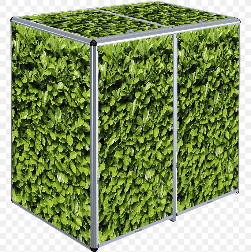 Wheelie Bin Flowerpot Roleta Innovation Rectangle, PNG, 754x823px, Wheelie Bin, Evergreen, Flowerpot, Grass, Hedge Download Free