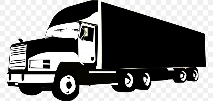 Pickup Truck Mack Trucks Dump Truck Clip Art, PNG, 768x390px, Pickup Truck, Automotive Design, Black And White, Brand, Car Download Free