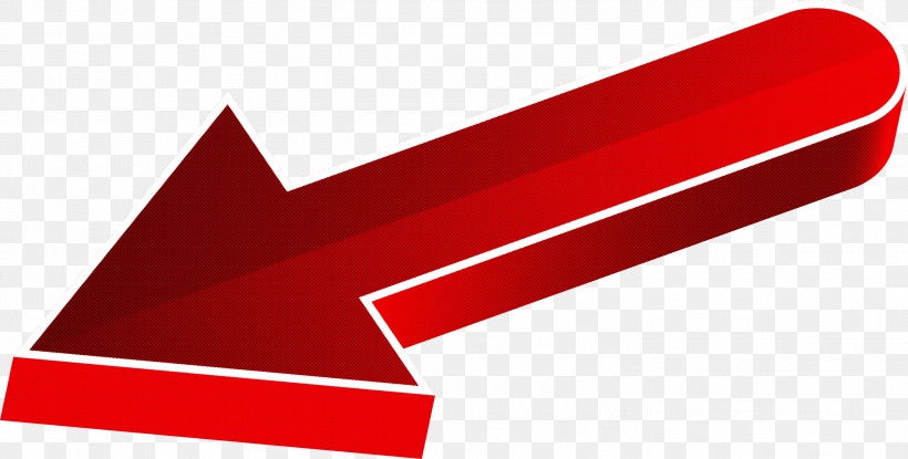Arrow, PNG, 3000x1519px, Arrow, Line, Red, Tool Accessory Download Free