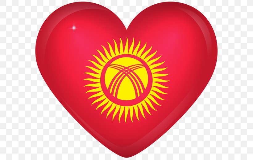Flag Of Kyrgyzstan National Flag Flag Of Kazakhstan, PNG, 600x521px, Watercolor, Cartoon, Flower, Frame, Heart Download Free