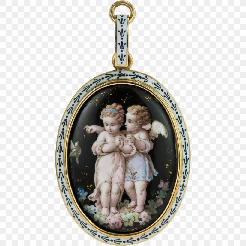Locket Charms & Pendants Jewellery Victorian Era Antique, PNG, 864x864px, Locket, Antique, Charms Pendants, Cherub, Collectable Download Free
