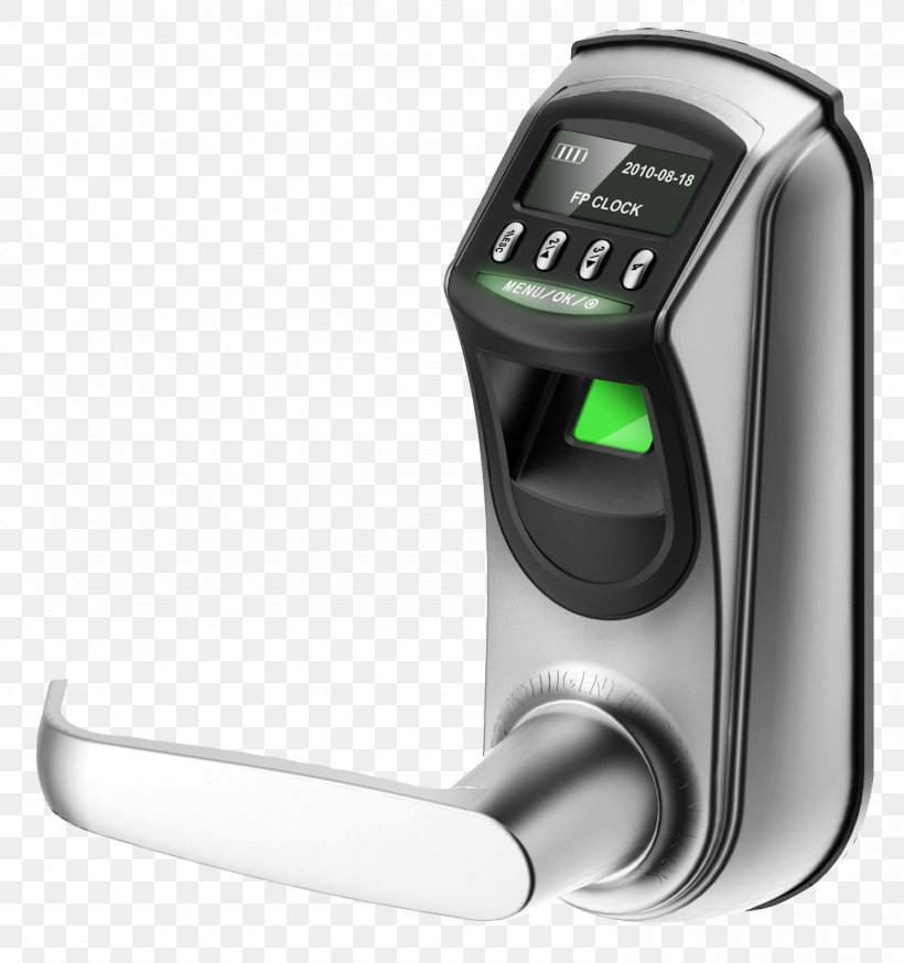 Fingerprint Electronic Lock Technology Smart Lock, PNG, 1489x1588px, Fingerprint, Biometrics, Door, Electronic Lock, Hardware Download Free