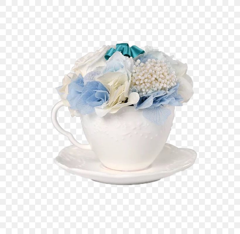 Flower Gift Cup Nosegay, PNG, 800x800px, Flower, Blue, Cup, Dairy Product, Designer Download Free
