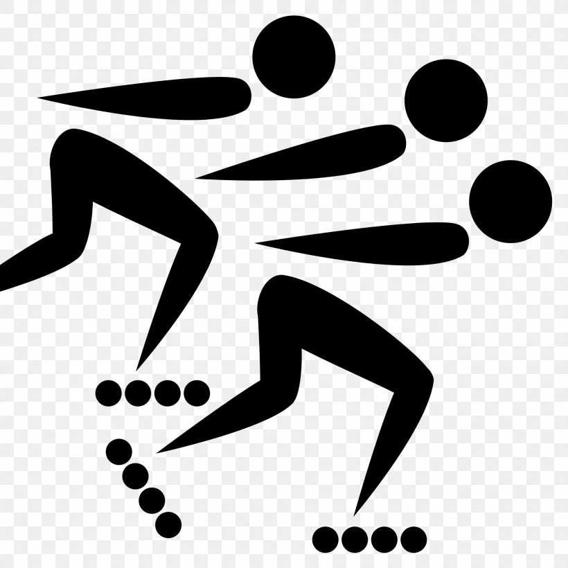 Winter Olympic Games Inline Speed Skating Roller Skating In-Line Skates, PNG, 1920x1920px, Winter Olympic Games, Artistic Roller Skating, Artwork, Black, Black And White Download Free