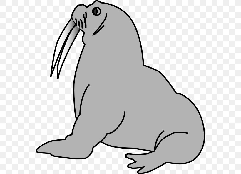 Pinniped Free Clip Art, PNG, 576x594px, Pinniped, Artwork, Beak, Beaver, Black Download Free