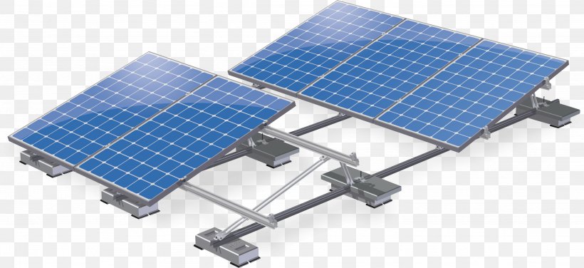 Solar Panels Photovoltaics Renewable Energy Photovoltaic Power Station System, PNG, 2666x1225px, Solar Panels, Energy, Flat Roof, Hardware, Instalaciones De Los Edificios Download Free