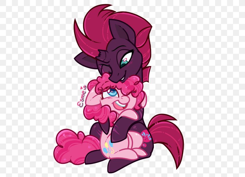 Pony Pinkie Pie Tempest Shadow Rarity Twilight Sparkle, PNG, 543x592px, Watercolor, Cartoon, Flower, Frame, Heart Download Free