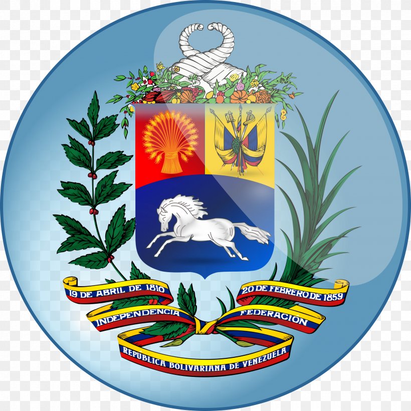 Coat Of Arms Of Venezuela Flag Of Venezuela Coat Of Arms Of Brazil, PNG, 2400x2400px, Venezuela, Christmas Ornament, Coat Of Arms, Coat Of Arms Of Argentina, Coat Of Arms Of Bolivia Download Free