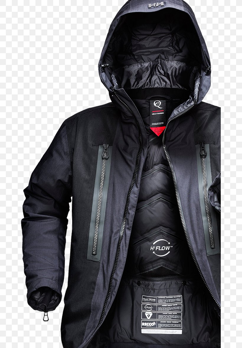 Hoodie Jacket Helly Hansen Coat, PNG, 677x1179px, Hood, Black, Clothing, Coat, Helly Hansen Download Free