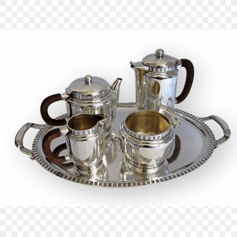 Sterling Silver Tea Set Tray Plating, PNG, 1000x1000px, Silver, Brass, Coffee Cup, Coffee Pot, Creamer Download Free