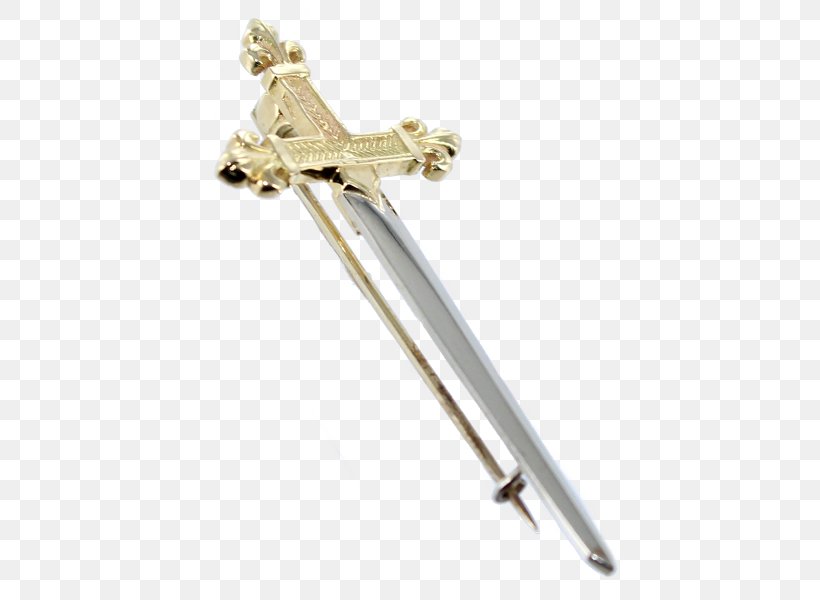 Sword Brooch Jewellery Gold Silver, PNG, 600x600px, Sword, Bijou, Body Jewellery, Body Jewelry, Brooch Download Free