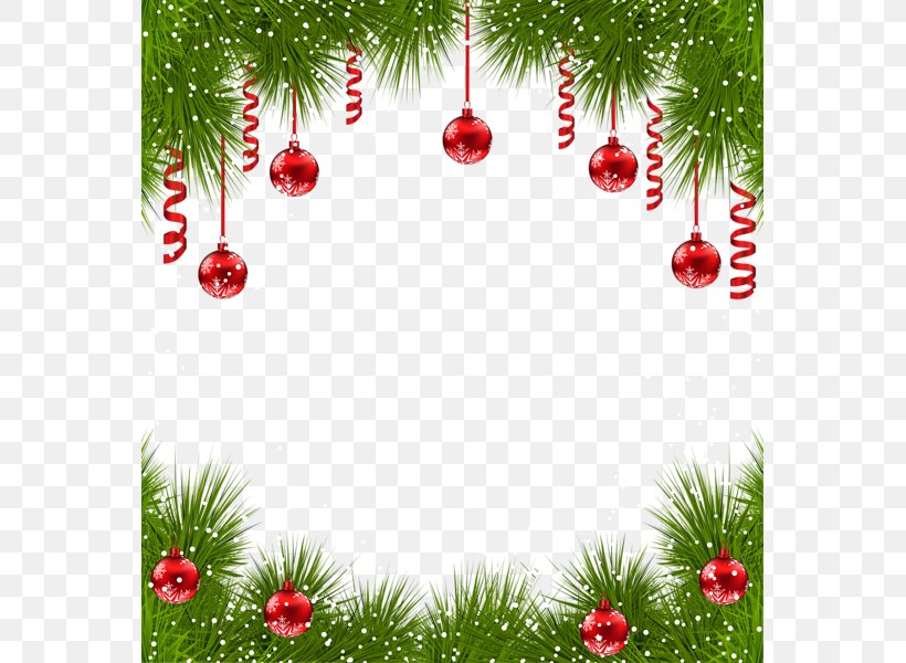 Christmas Ornament Christmas Tree Clip Art, PNG, 563x600px, Borders And Frames, Branch, Christmas, Christmas Card, Christmas Decoration Download Free