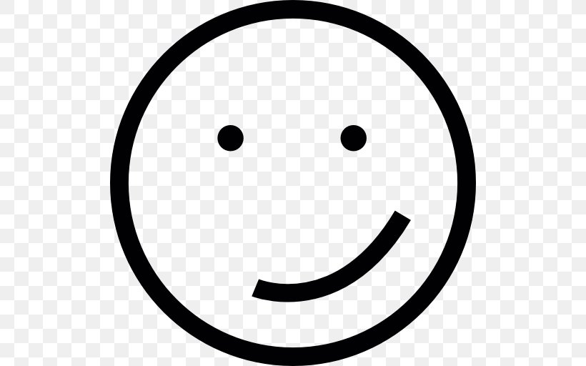 Smiley Emoticon, PNG, 512x512px, Smiley, Area, Black, Black And White, Emoji Download Free