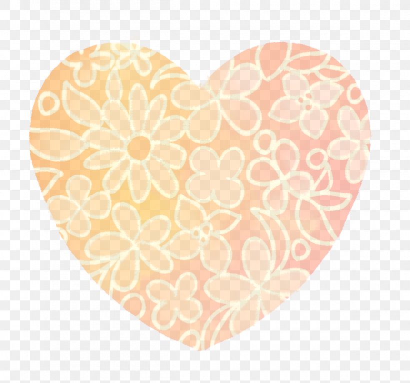 Hand-painted Flower Pattern Watercolor Heart., PNG, 1200x1120px, Heart, Color, Flower, Graffiti, Orange Download Free