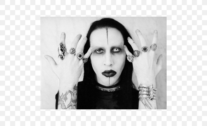 Marilyn Manson Bowling For Columbine Musician Antichrist Superstar The Beautiful People, PNG, 500x500px, Marilyn Manson, Antichrist Superstar, Beautiful People, Black And White, Bowling For Columbine Download Free