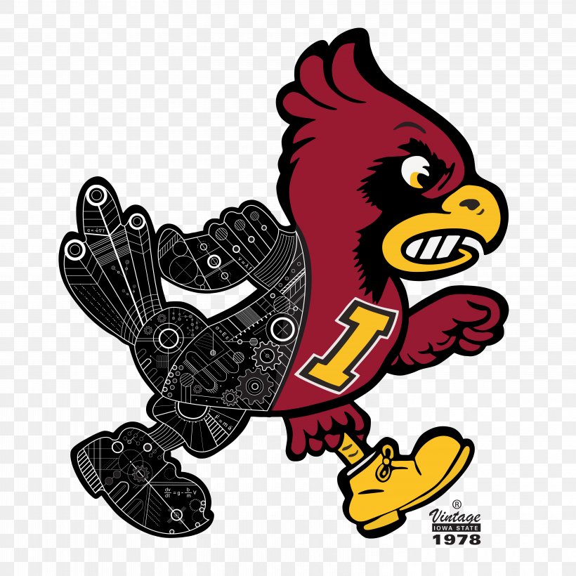 Iowa State Cyclones Football Iowa State Cyclones Men's Basketball Iowa State Cyclones Softball Iowa State Cyclones Baseball Cy The Cardinal, PNG, 6000x6000px, Iowa State Cyclones Football, Ames, Art, Beak, Bird Download Free