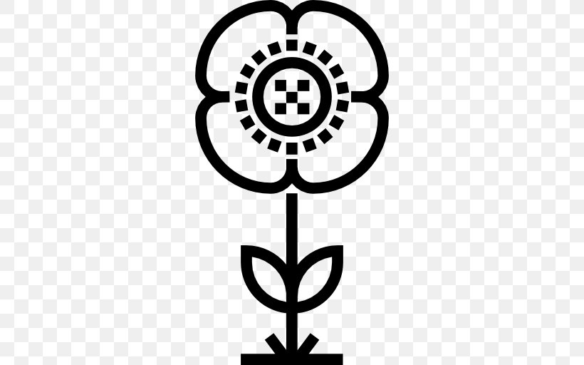 Poppy Vector, PNG, 512x512px, Circled Dot, Autocad Dxf, Black And White, Dot, Flac Download Free