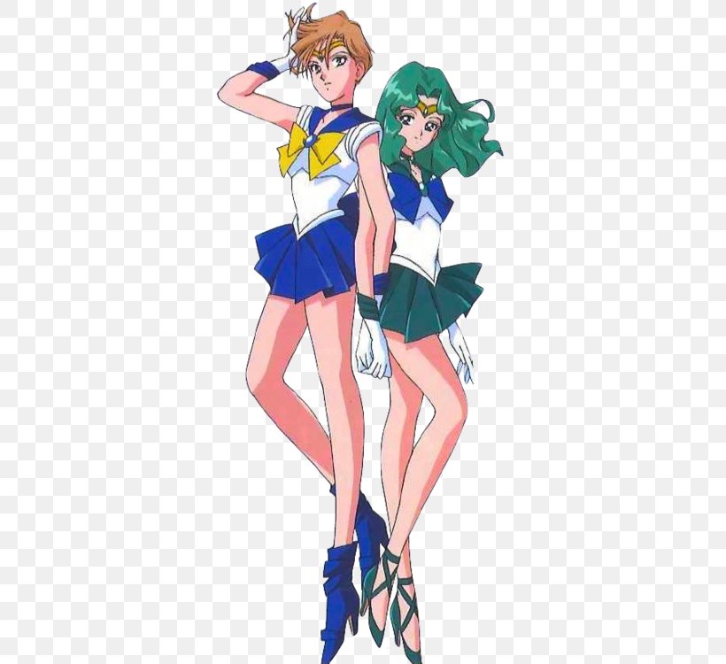 Sailor Uranus Sailor Neptune Sailor Moon Sailor Jupiter Queen Serenity, PNG, 335x750px, Watercolor, Cartoon, Flower, Frame, Heart Download Free