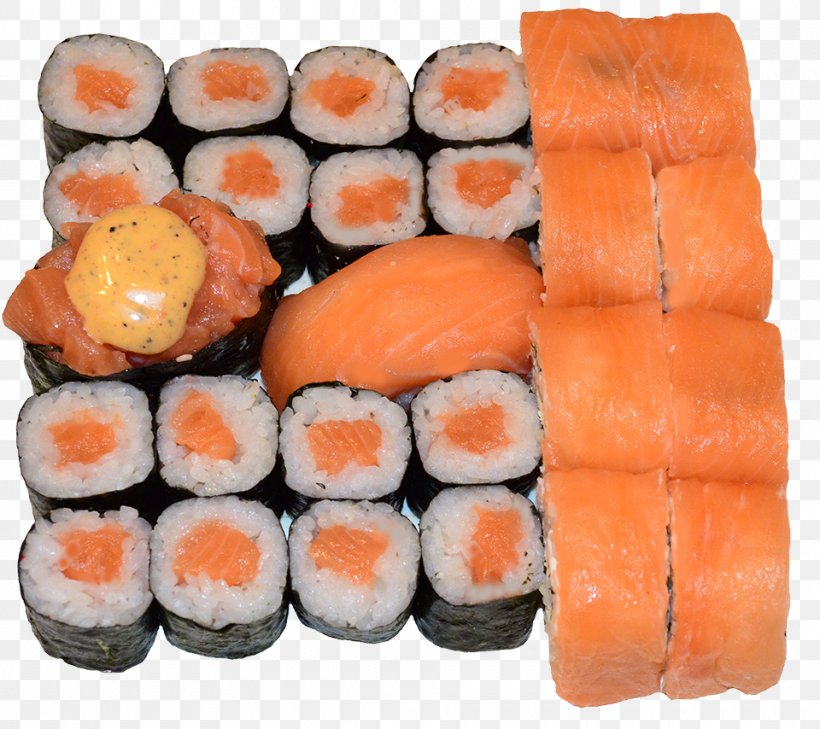 Sushi California Roll Gimbap Makizushi Japanese Cuisine, PNG, 960x854px, Sushi, Asian Cuisine, Asian Food, California Roll, Comfort Download Free
