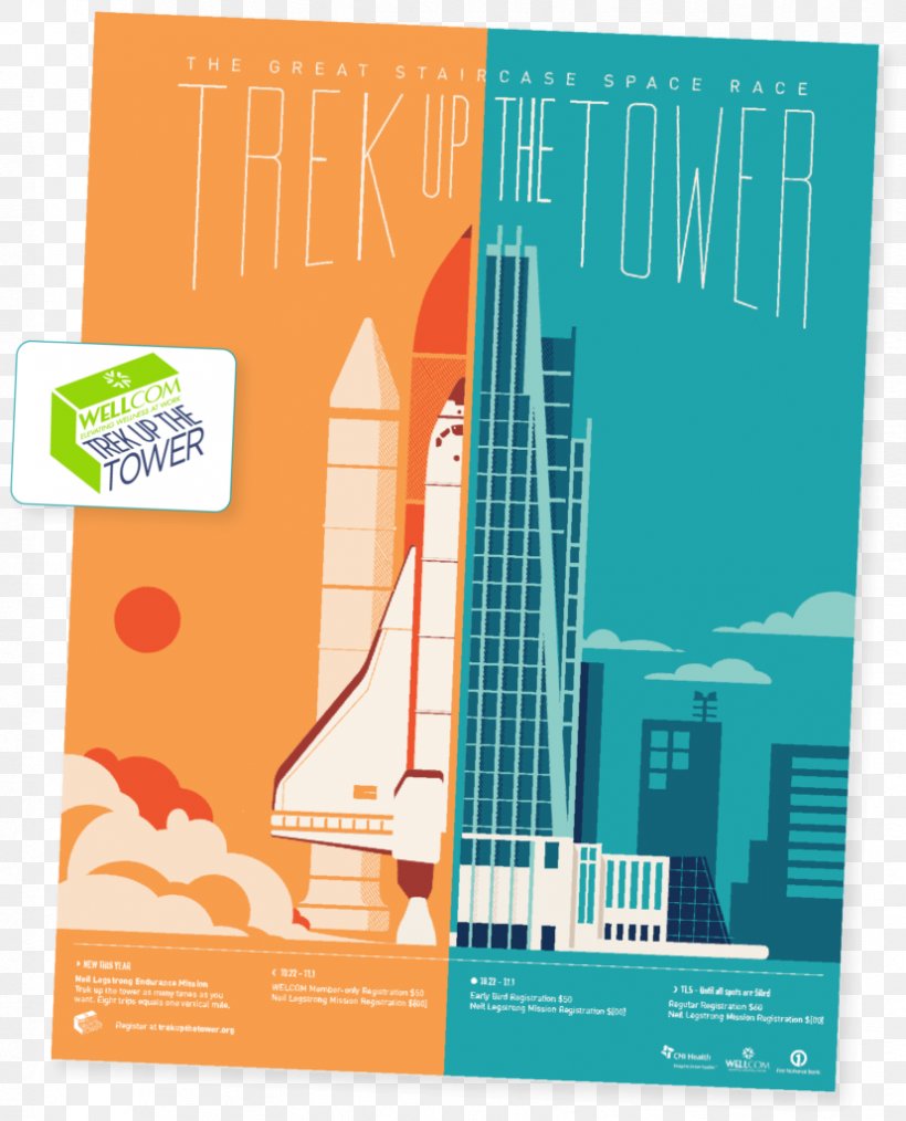 Vertical Stair Climb | Trek Up The Tower Vertical Stair Race | Presented By WELLCOM First National Bank Tower Building Stairs Graphic Design, PNG, 828x1024px, 2018, First National Bank Tower, Advertising, Book Cover, Brand Download Free