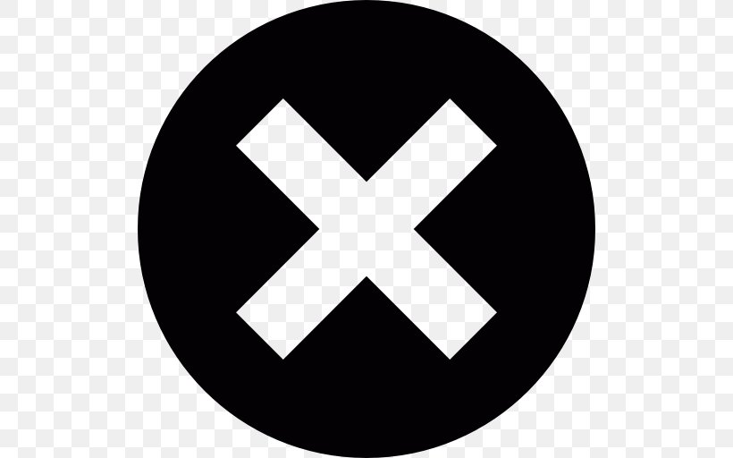 X Mark Multiplication Sign, PNG, 512x512px, X Mark, Area, Black And White, Brand, Check Mark Download Free