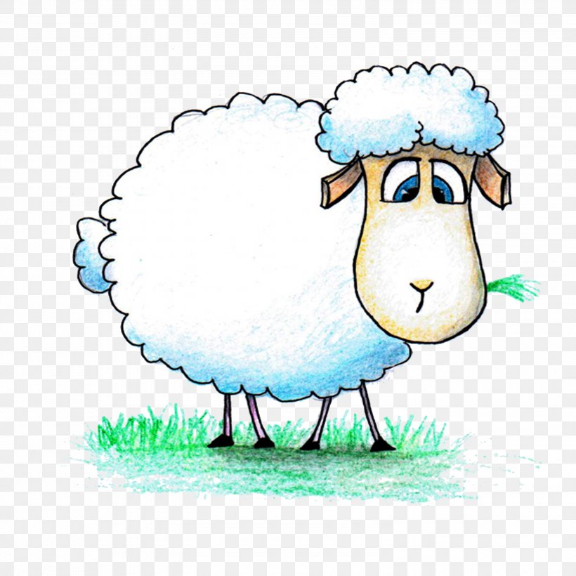 Sheep Paper Goat Eid Al-Adha Drawing, PNG, 3000x3000px, Sheep, Album, Animation, Art, Beak Download Free