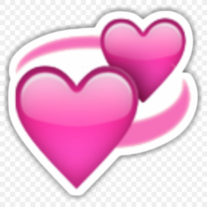 Emoji Heart Sticker IPhone, PNG, 2000x2000px, Watercolor, Cartoon, Flower, Frame, Heart Download Free