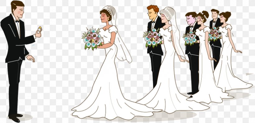 Wedding Dress Bridegroom Marriage, PNG, 825x400px, Watercolor, Cartoon, Flower, Frame, Heart Download Free