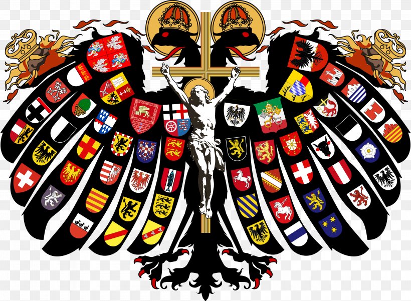Holy Roman Empire Double-headed Eagle Holy Roman Emperor Reichsadler, PNG, 4000x2933px, Holy Roman Empire, Aquila, Art, Coat Of Arms, Coat Of Arms Of Germany Download Free
