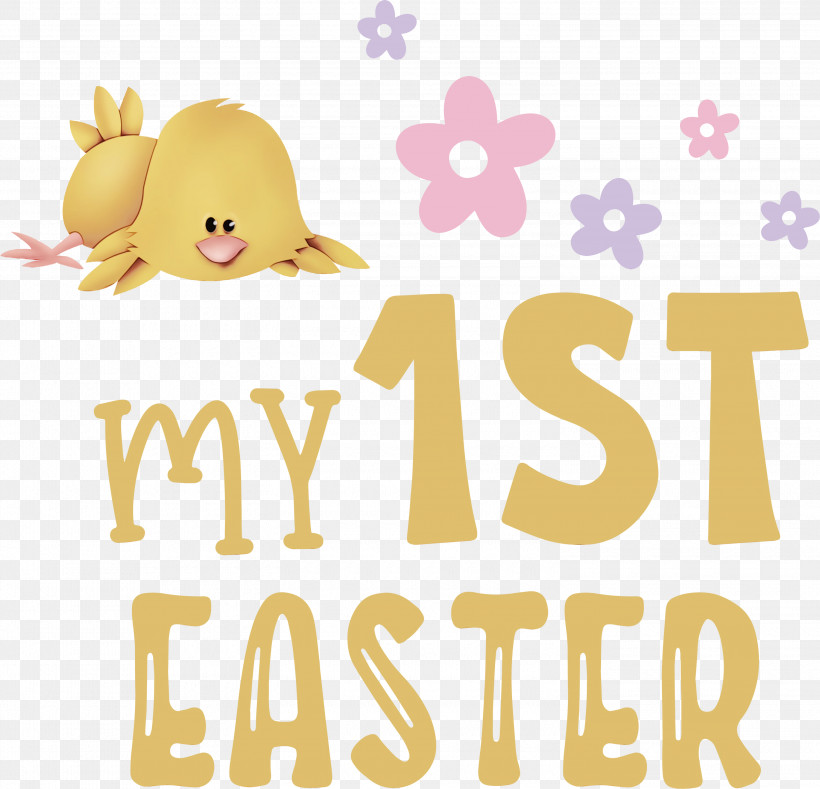 Logo Cartoon Yellow Meter Happiness, PNG, 3000x2890px, Happy Easter Day, Behavior, Biology, Cartoon, Happiness Download Free