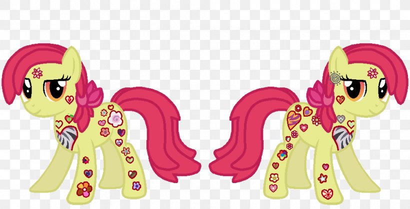 Apple Bloom Pony Applejack Sweetie Belle DeviantArt, PNG, 1008x516px, Watercolor, Cartoon, Flower, Frame, Heart Download Free