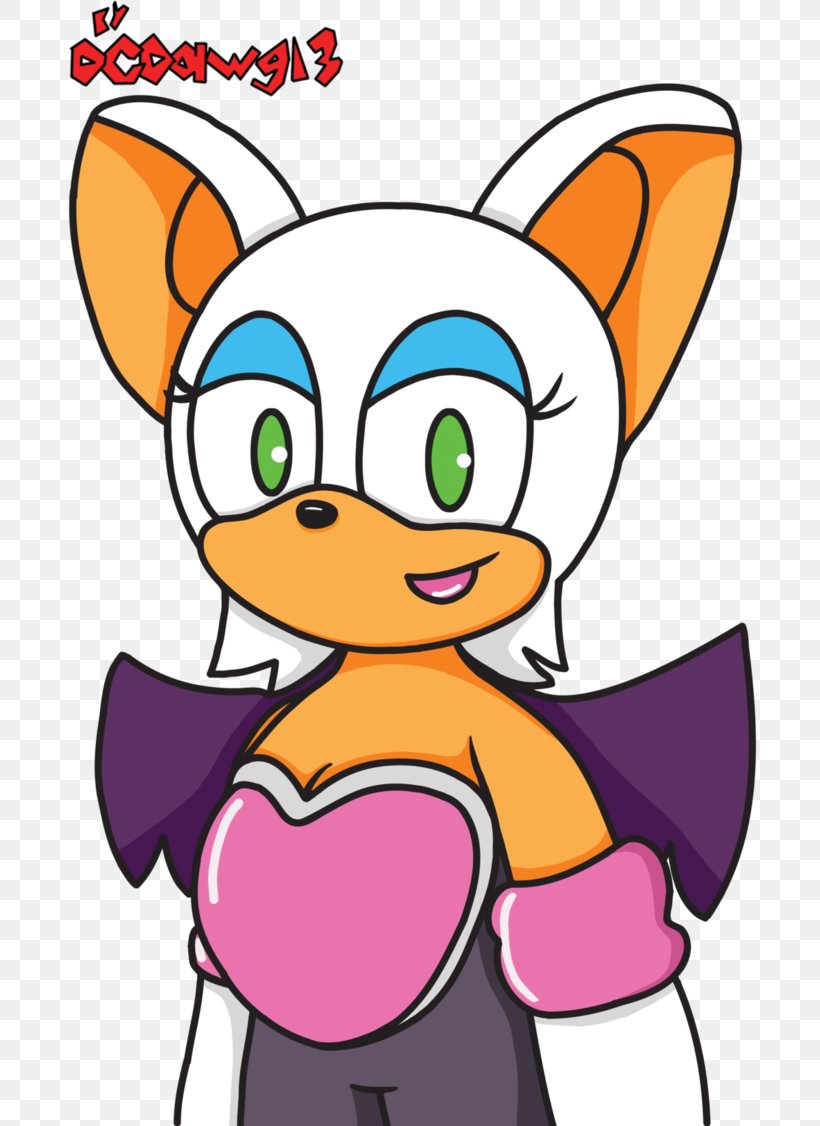 Rouge The Bat DeviantArt Artist Digital Art, PNG, 710x1126px, Watercolor, Cartoon, Flower, Frame, Heart Download Free