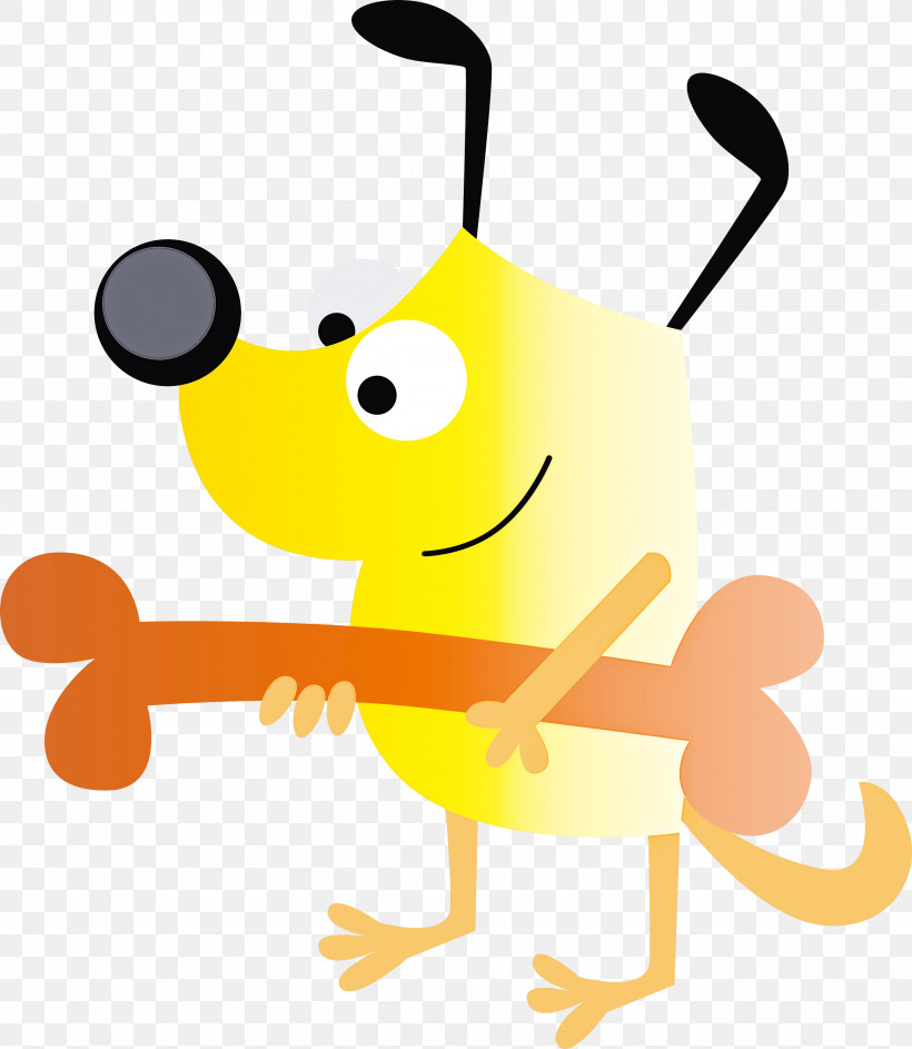 Cartoon Yellow Pest, PNG, 2608x3000px, Cute Cartoon Dog, Cartoon, Pest, Yellow Download Free
