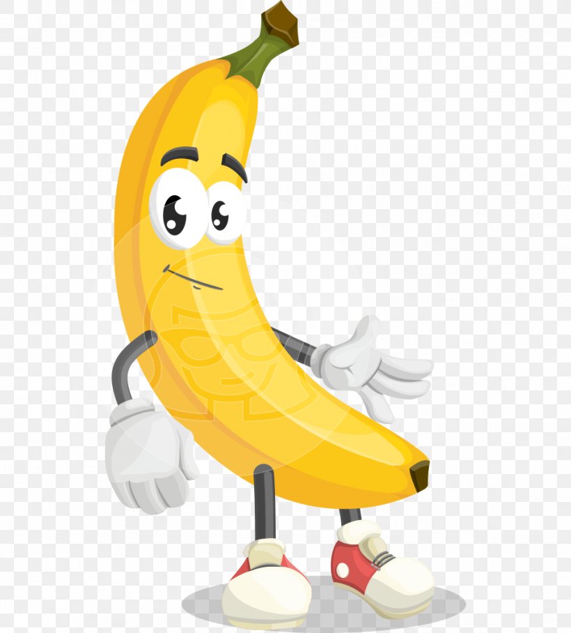 Banana Cartoon Character Clip Art, PNG, 957x1060px, Banana, Banana Family, Banana Peel, Cartoon, Character Download Free