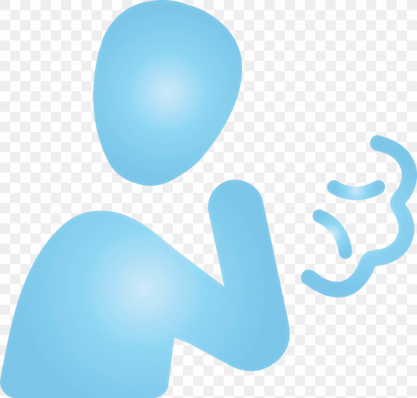 Coughing, PNG, 3000x2869px, Coughing, Aqua, Gesture, Hand, Logo Download Free